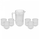 Conjunto 7 peças Bangkok Jarra com 6 copos cristal  300 ml - Wolf