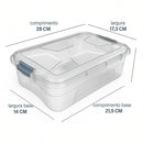 Caixa organizadora com tampa e trava - Uninjet