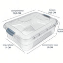 Caixa organizadora com tampa e trava - Uninjet