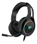 Headset Gamer HAVIT H2232D, RGB, Microfone Flexível Preto