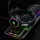 Headset Gamer HAVIT H2232D, RGB, Microfone Flexível Preto