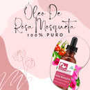 Óleo Vegetal de Rosa Mosqueta Dermare 100% Puro Extra Virgem Hidratação Regeneração Proteção da Pele