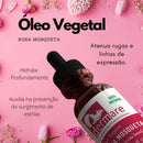 Óleo Vegetal de Rosa Mosqueta Dermare 100% Puro Extra Virgem Hidratação Regeneração Proteção da Pele