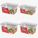 Pote Container de Plástico Multiuso Uninjet - Transparente - Marmita com Trava