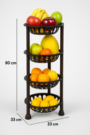 Cesto organizador multiuso 4 andares - Uninjet